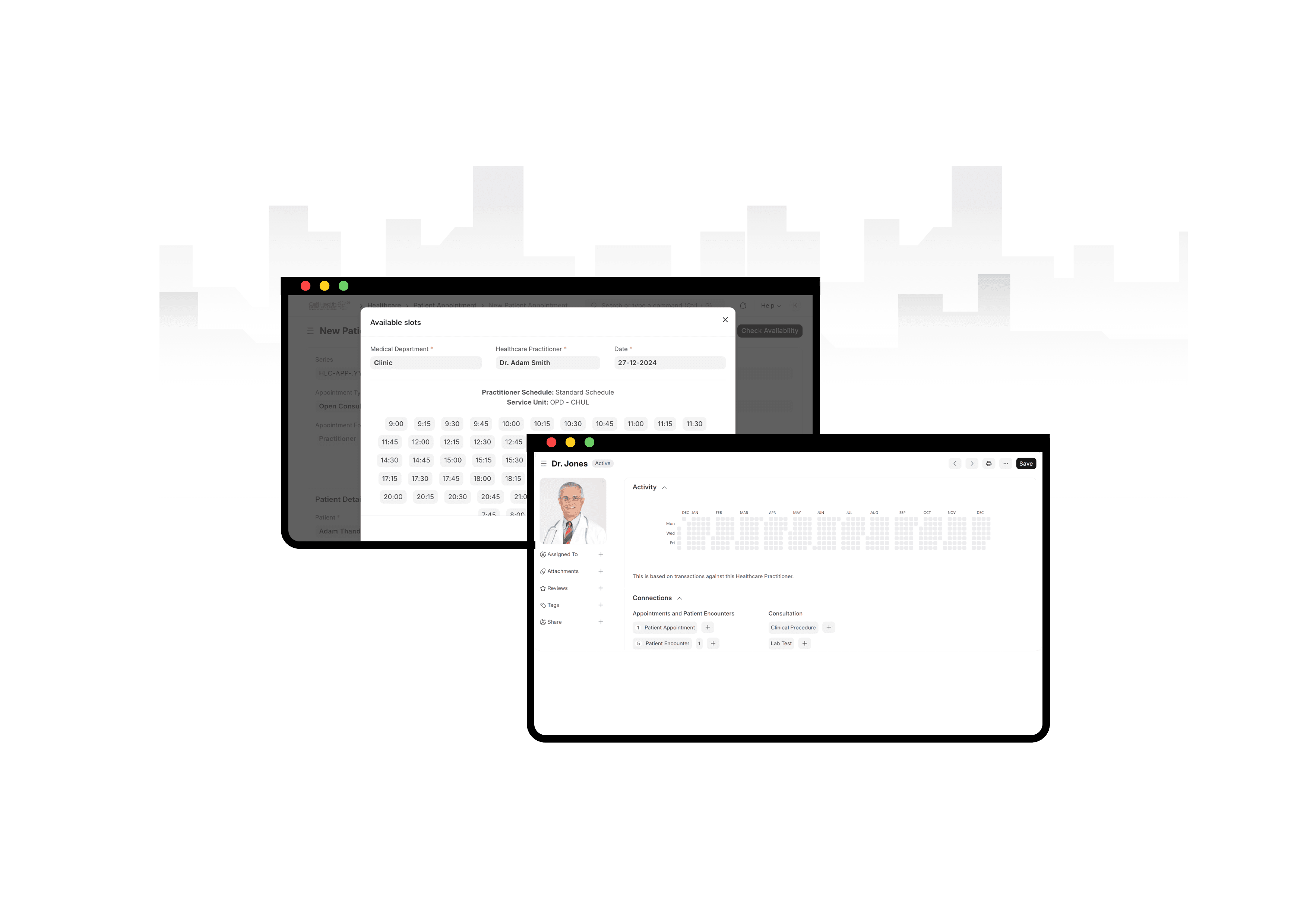 Healthcare dashboard