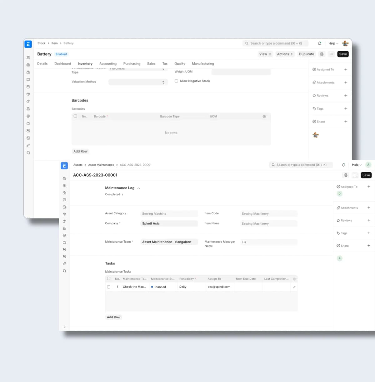 Streamlined Production & Inventory