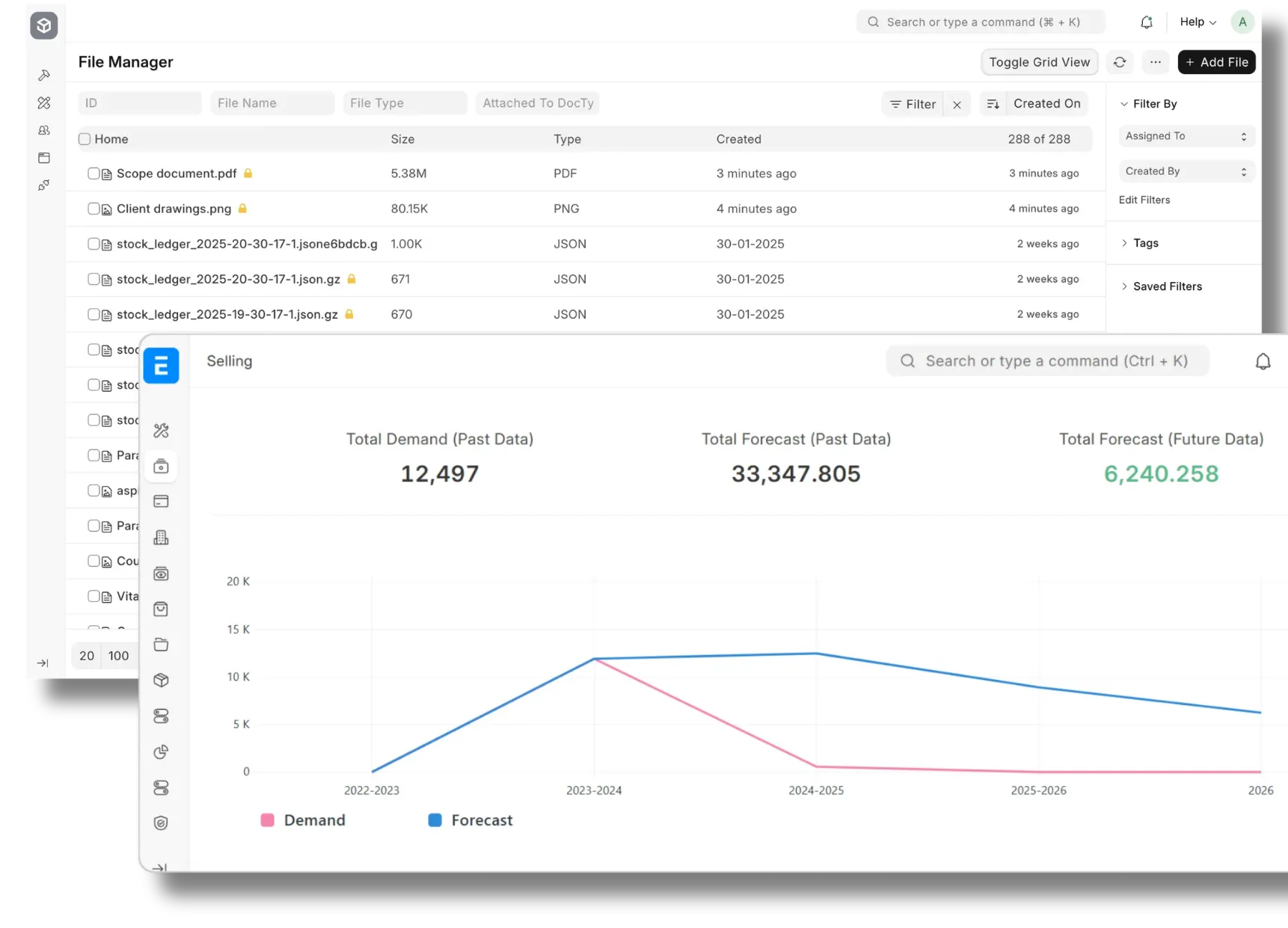 Trading (B2B) dashboard