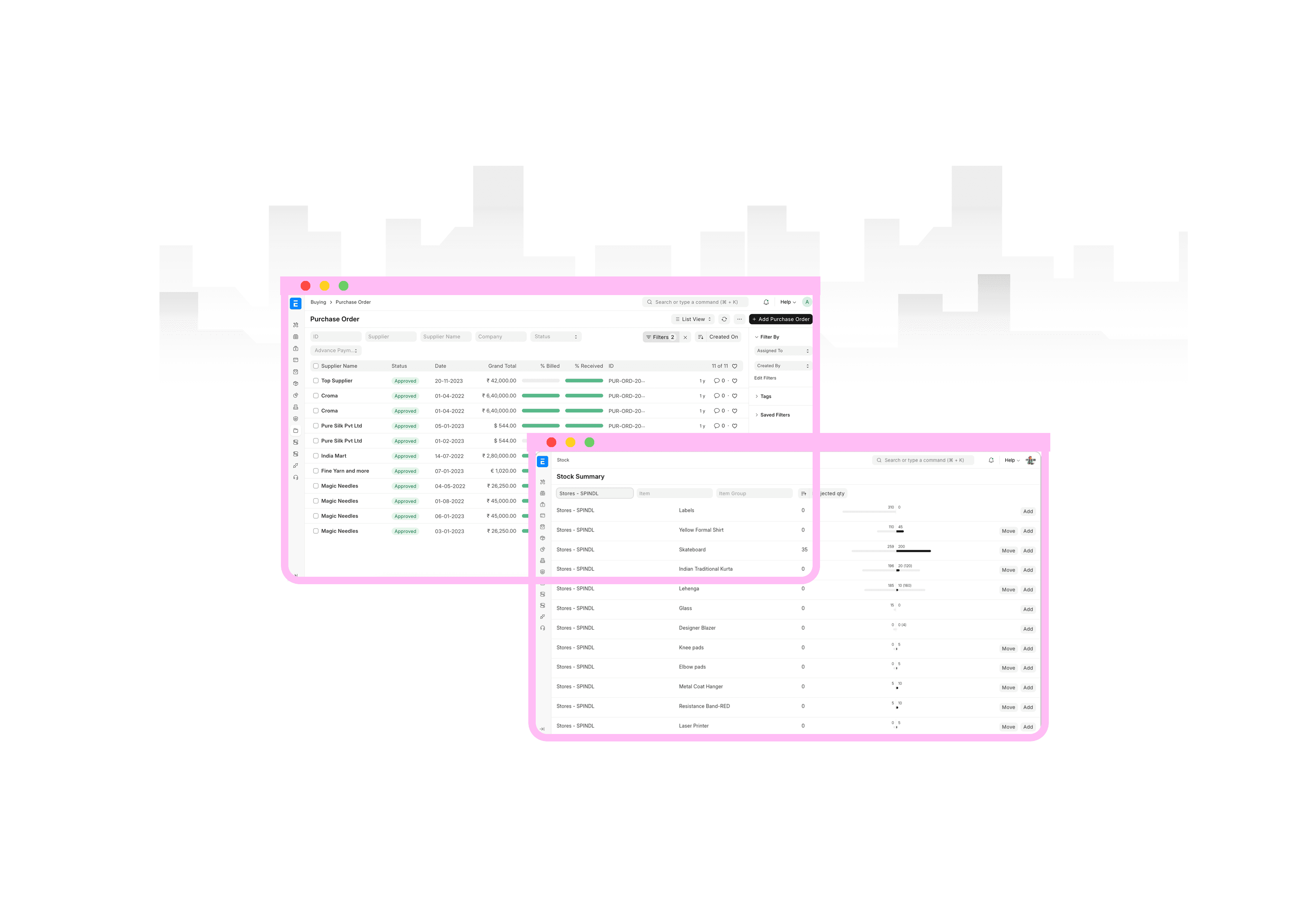 Trading (B2B) dashboard